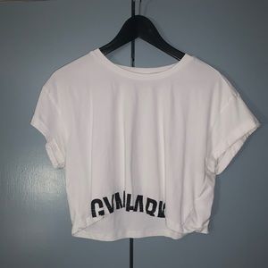 Gymshark Cropped White T-Shirt